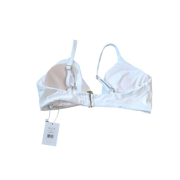 Andie Swim The Santorini Top White Eco Nylon Size XXL - Picture 5 of 8